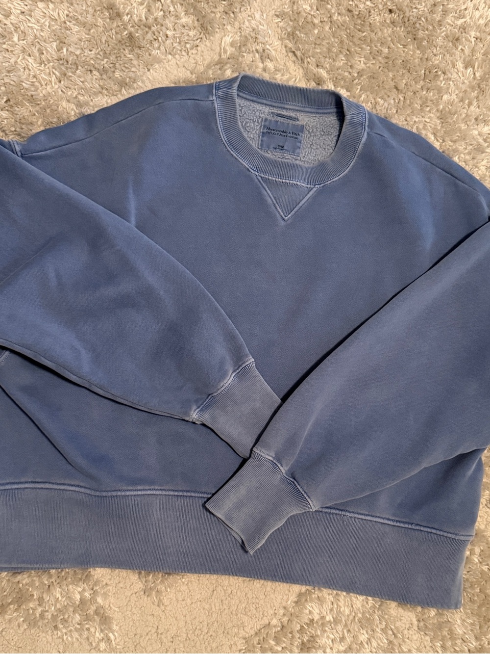 Abercrombie & Fitch Vintage Blue Crewneck Sweatshirt